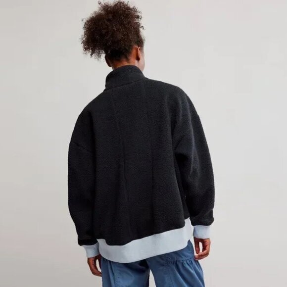 Free People Movement Hit The Slopes Quarter Zip Fleece Pullover NWT - Picture 2 of 10